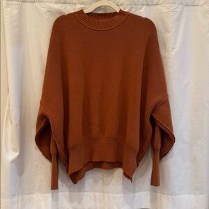 Free People Easy Street Sweater size M(XS) Burnt Orange